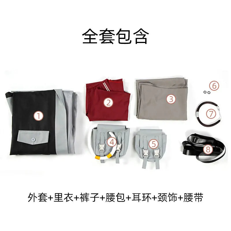 GACHIAKUTA Anime Ludo Enjin Zanka Riyo Four-Character Full Cosplay Suit Set with Wigs Halloween 2026