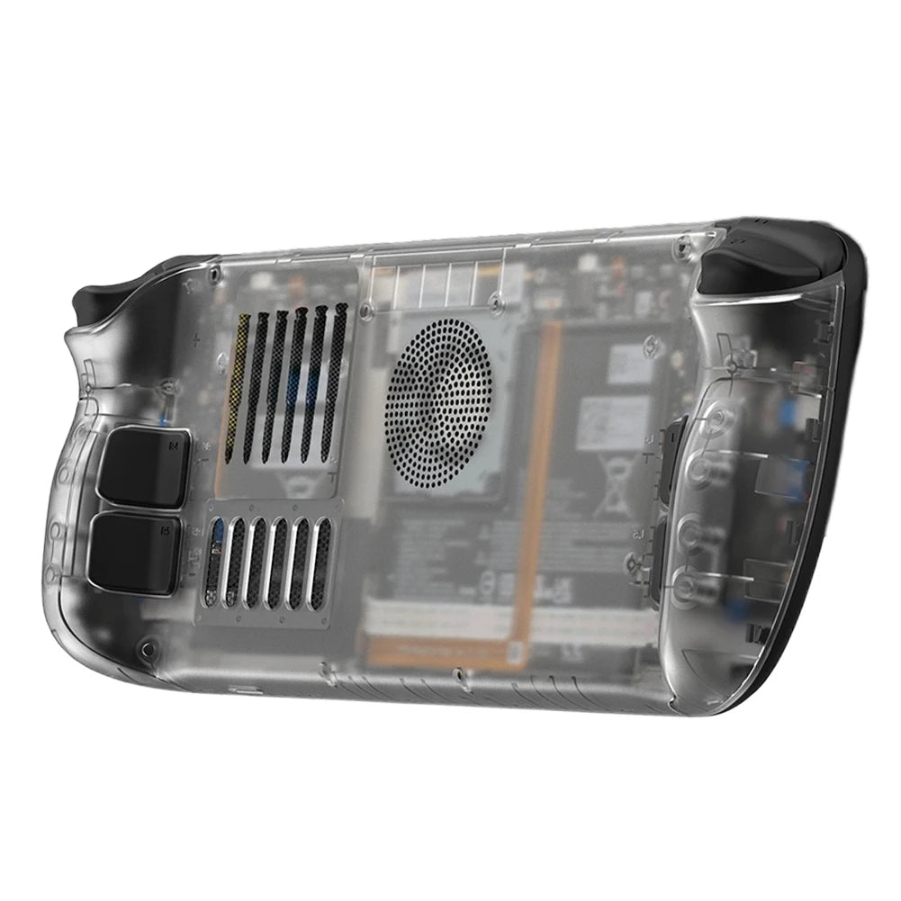 Cubierta trasera transparente para refrigeración de Steam Deck con soporte de soporte