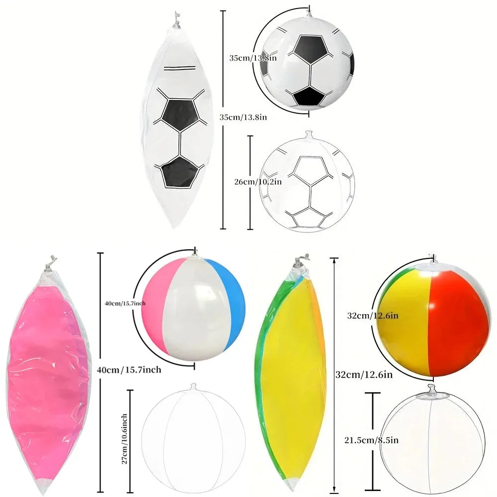 Samsung Inflatable Inflatable Beach Ball 12/16 Rainbow Design for Summer Pool Parties, Wa ...