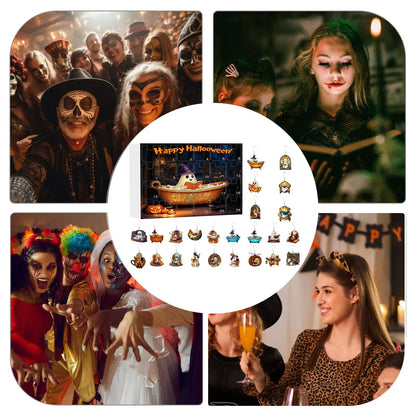 Calendario dell'Avvento di Halloween Orecchini Fantasma Set da 24 Giorni