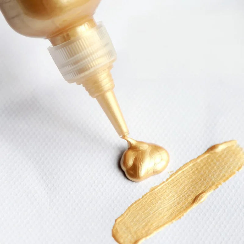 Acrylverf set metallic afwerking waterdicht kleurvast voor DIY knutselwerk lente 2026 trend