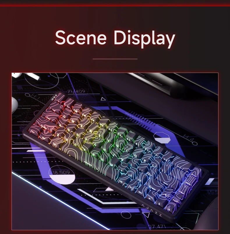 Teclado Mecánico Sixty Mini Inalámbrico ARGB Magnético Hall