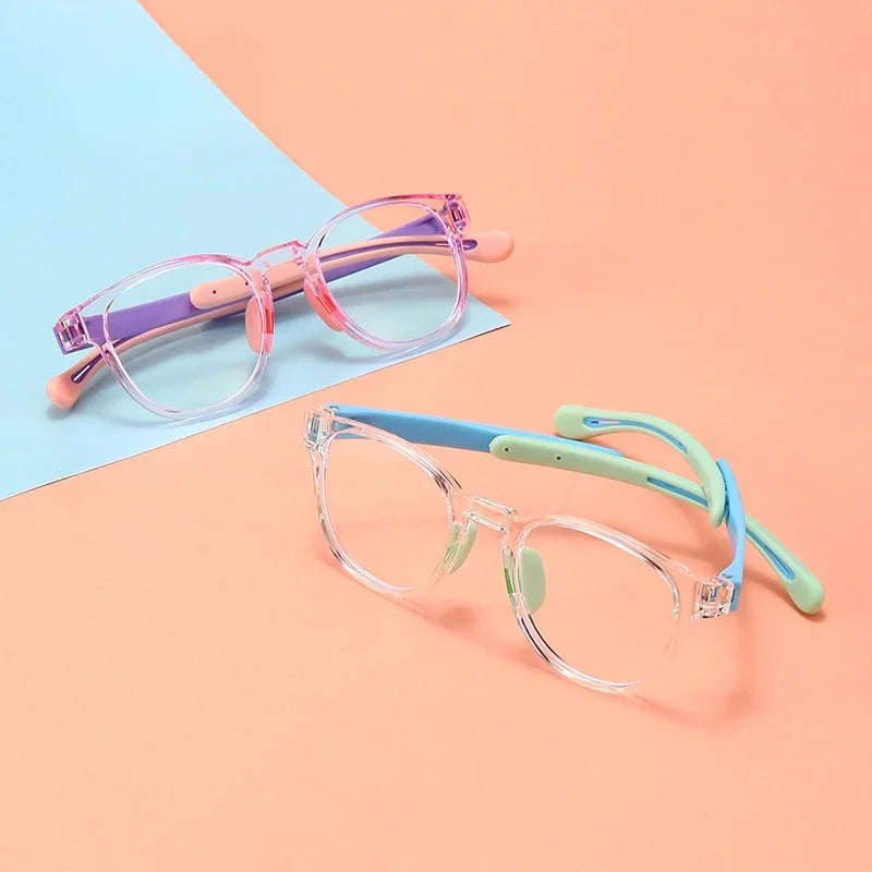 Blue Light Blocking Glasses Kids Eyewear Anti Eyestrain UV Protection for Digital Devices Back to School 2026
