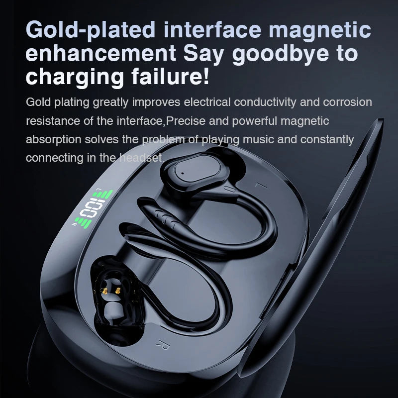 Auriculares de traducción AI inalámbricos con gancho para la oreja Bluetooth