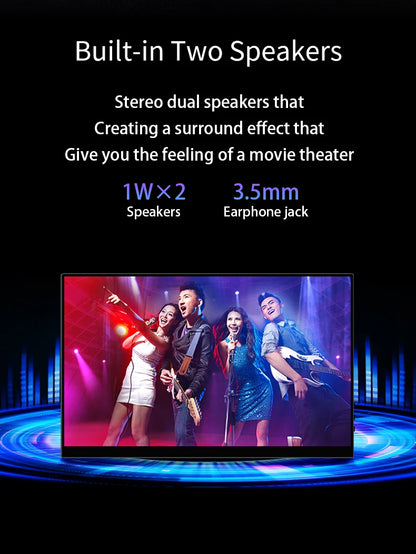 OLED 13.3 bærbar skjerm metallramme reiseskjerm