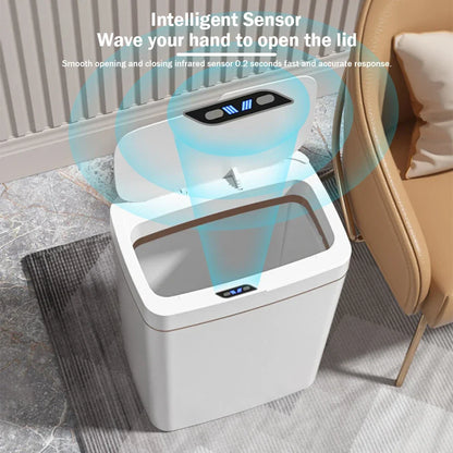 Smart Sensor Trash Can 15L 18L Touchless Quiet Waterproof