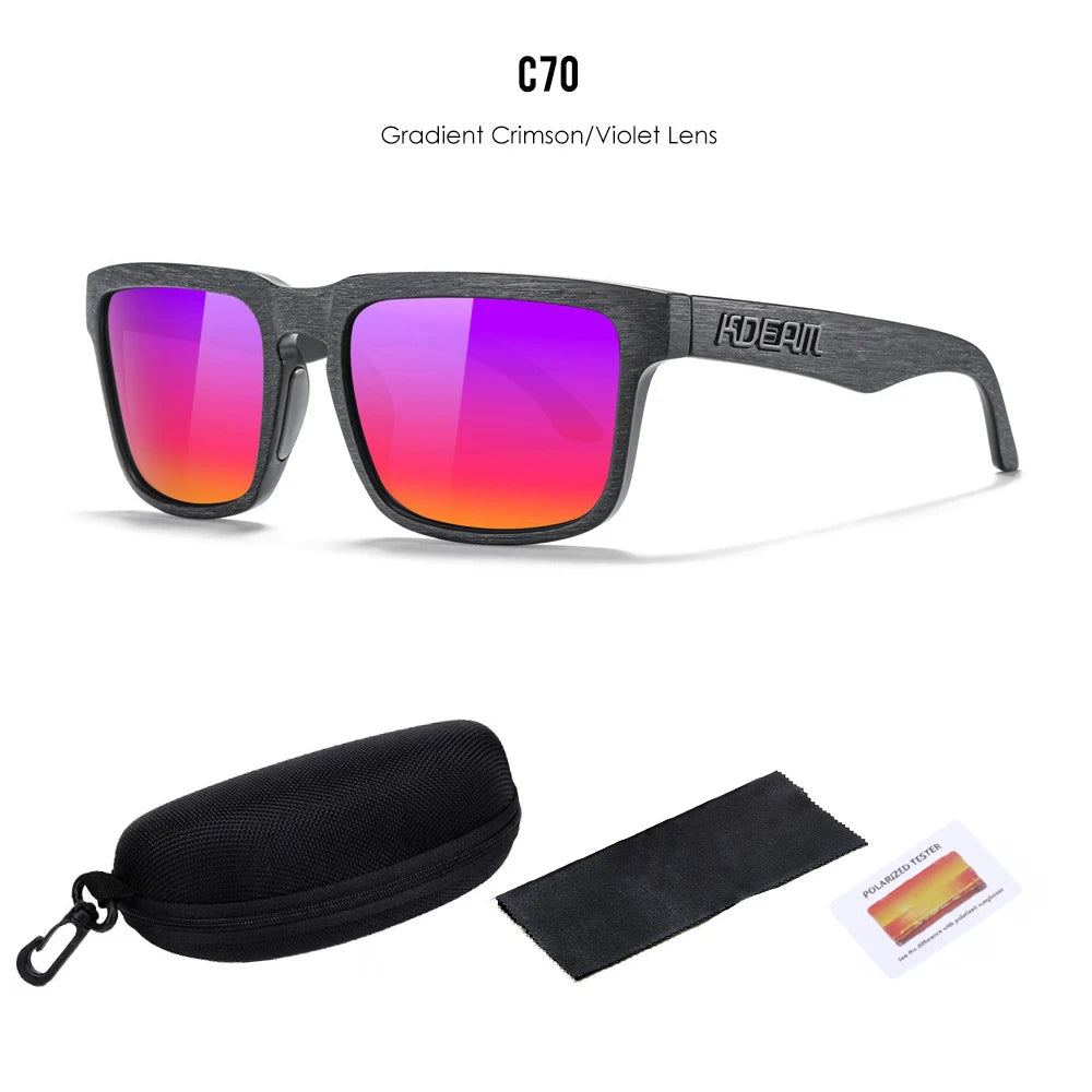Lunettes de soleil polarisées unisexes pour l'extérieur tendance été 2026 Verres miroir légères Protection UV Idée cadeau