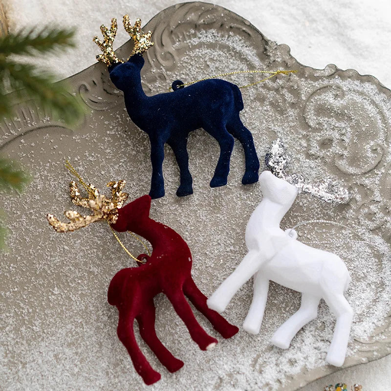 Festive Cloth Reindeer Elk Ornament - 2024 Christmas Home Decor, Unique Table Decoration for New Year Celebrations and Holiday Gifting