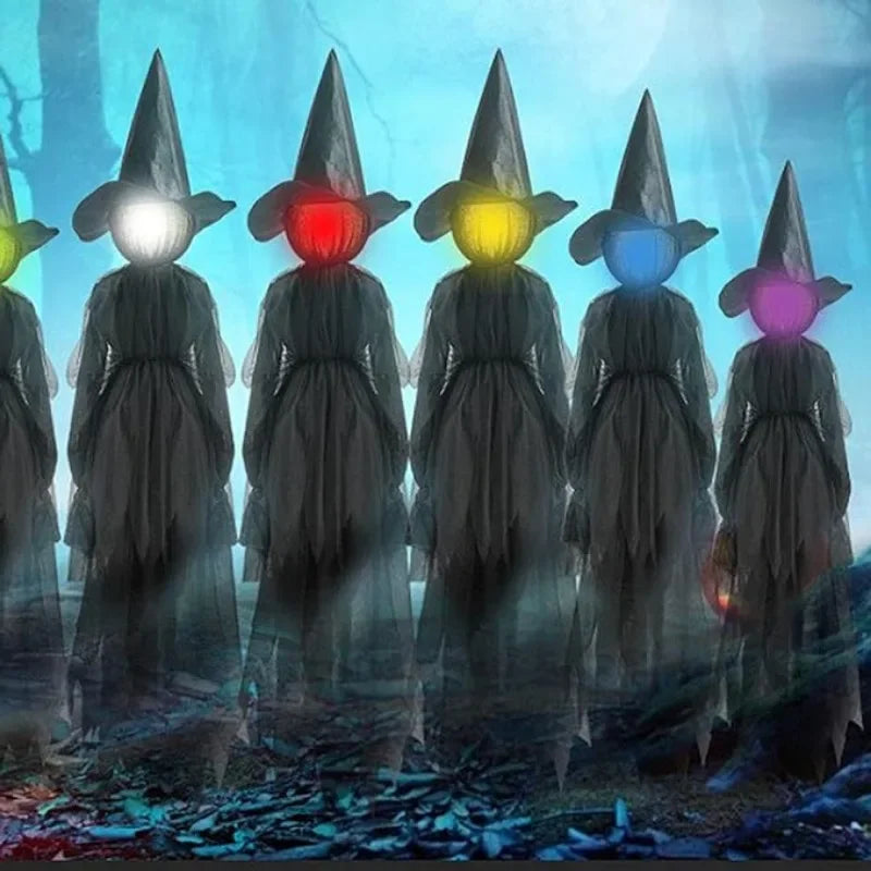 Halloween Witches Light Up Trio Decoration Fall 2025