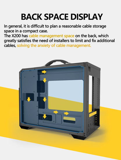 Boîtier Mini ITX Verre Latéral Refroidissement Liquide 240mm Portable