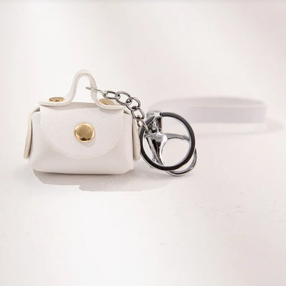 1+1 Free Birkin Inspired Mini Hand Bag - Cute Leather Bag Charm Keychain & Earphone Case