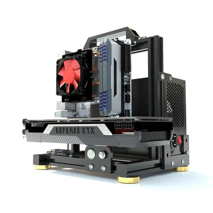 Boîtier PC ATX à cadre ouvert Rack modulaire refroidissement par eau et air