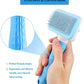 Pet Grooming Care Dog & Cat Hair Remover Brush - Long Hair Grooming Comb for Easy Cleaning