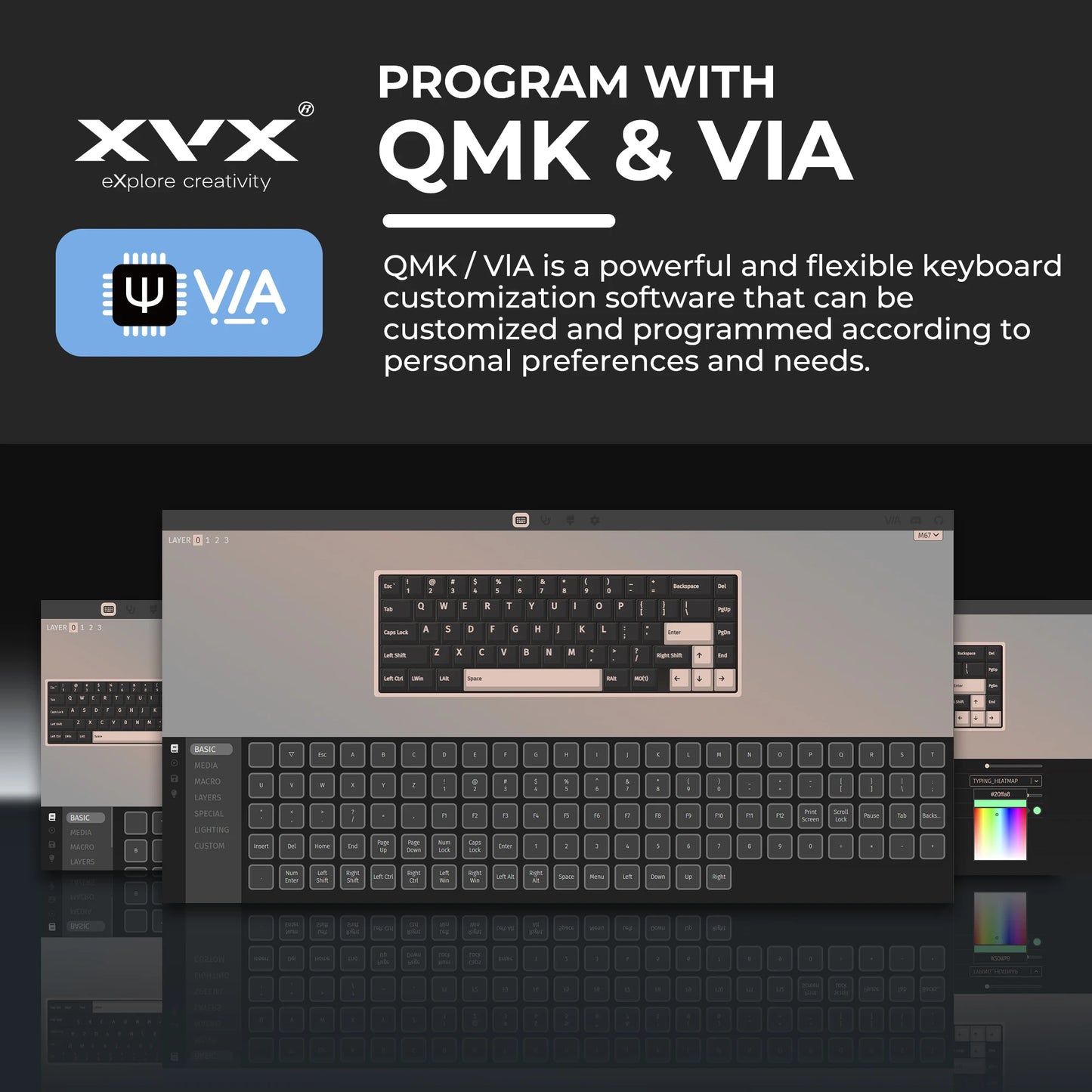 Mechanisch Toetsenbord M67 67 Toetsen Pakking Hot Swappable RGB