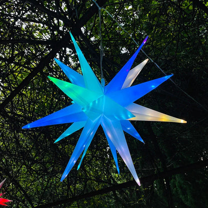LED-Sternlicht Bluetooth App-Steuerung RGB Sternlampe, Halloween 2025 Party Hof Baum Dekor, Anpassbares Geschenk