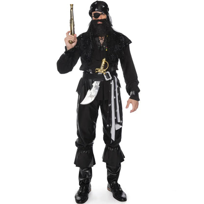 Piratkostyme par sett Halloween karneval cosplay
