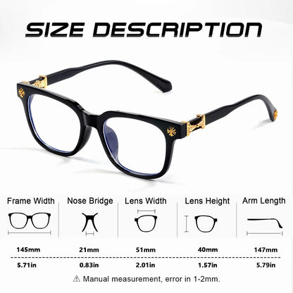 Blue Light Blocking Glasses Square Frame Unisex Computer Eyewear Fall 2026 Eye Strain Relief