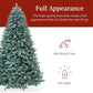 7.5 ft Pre-Lit Blue Spruce Christmas Tree - Full Artificial Holiday Decor with 420 Warm White Lights, Easy Assembly, Lush Appearance