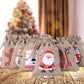 Christmas Advent Calendar 24Pcs Gift Bags Set - Durable Cloth with Customizable Number Stickers for Holiday Decor