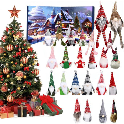 Plush Gnome Holiday Countdown Set – Christmas Decor 2025