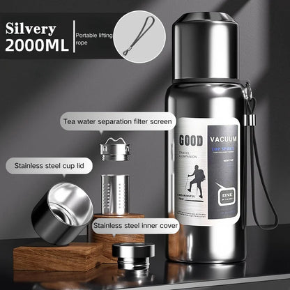 Insulated Water Bottle Stainless Steel Thermos Travel Mug For Outdoors Eco Friendly Gift 2026 Summer