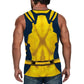 Deadpool & Wolverine Inspired Superhero Compression Tank Top - Workout Vest for Bodybuilding Perfect for Cosplay and Fitness Activities