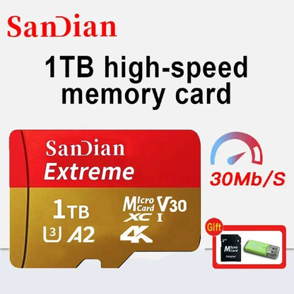 Tarjeta MicroSD 1TB UHS I Clase 10 Almacenamiento de Alta Velocidad