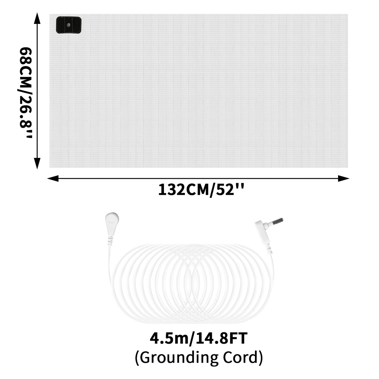 Earthing Grounding Bed Sheet 95 Cotton 5 Silver Fiber