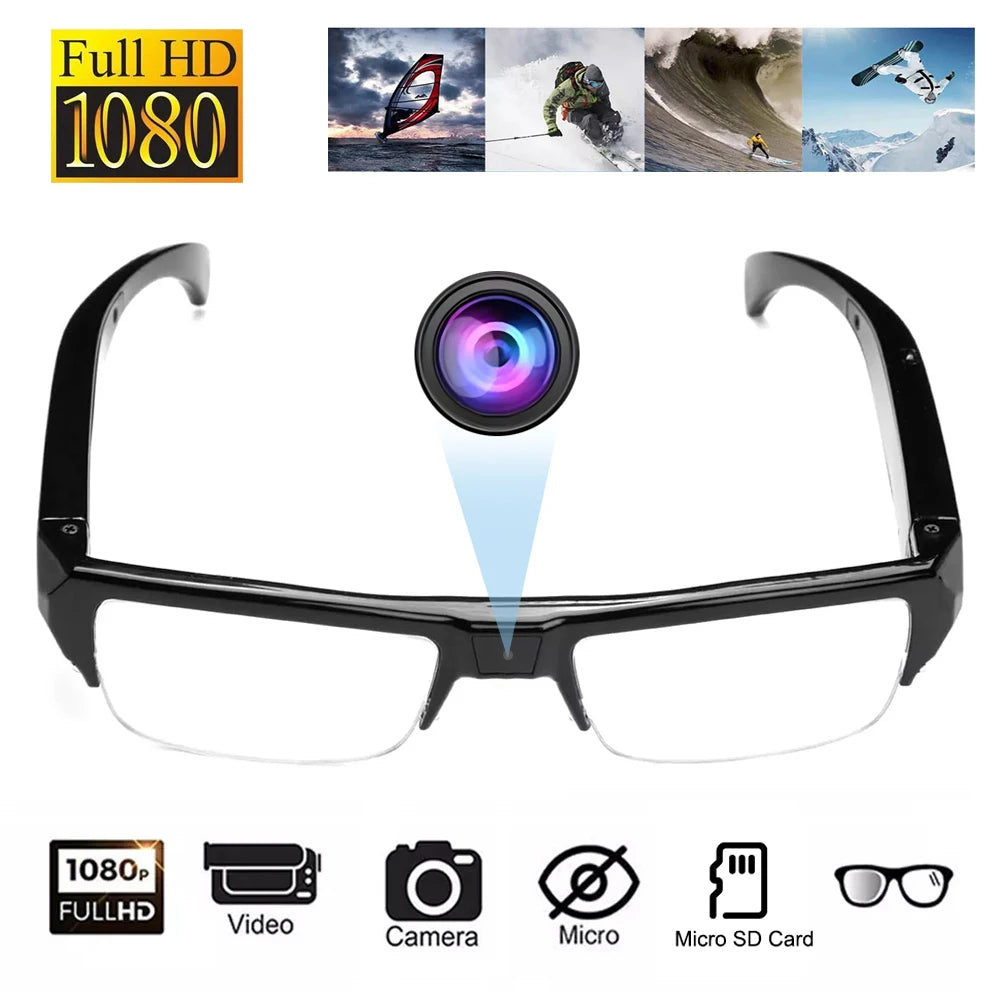 1080P Mini Camera Smart Glasses Portable Sports Glasses