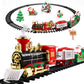 Electric Christmas Train Set for Kids - Colorful Plastic Model with Tracks, Realistic Sounds & Lights, Perfect Holiday Gift