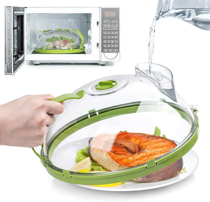 Microwave Cover 10 Inch Clear Splatter Cover With Steamer
