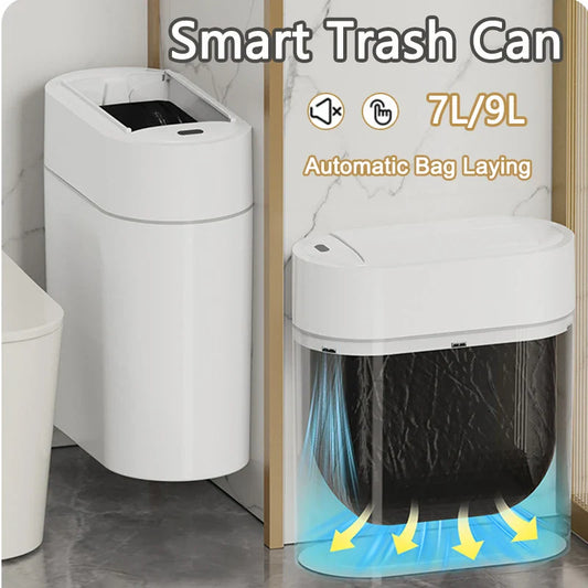 Smart Sensor 9L Automatic Bagging Kitchen Trash Can