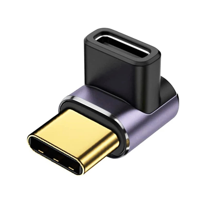 Adaptador Usb C 40Gbps Extensor de 90 Grados en Ángulo Recto 100W