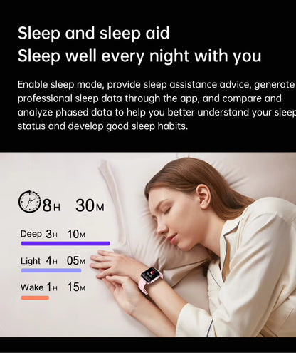 2025 Health Smartwatch BP+ECG+HRV+BG Monitor with SpO2, Heart Rate, Sleep & Fitness Tracking