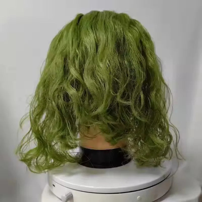 Dark Knight Joker Full-Face Latex Cosplay Mask with Green Hair for Adults Halloween 2026