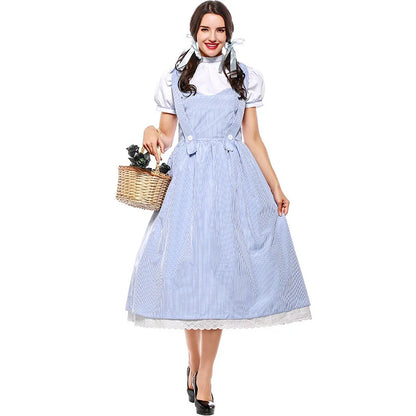 Tovenaar van Oz Dorothy Alice Halloween-sprookjeskostuum, actricekostuumjurk voor vrouwen 2026