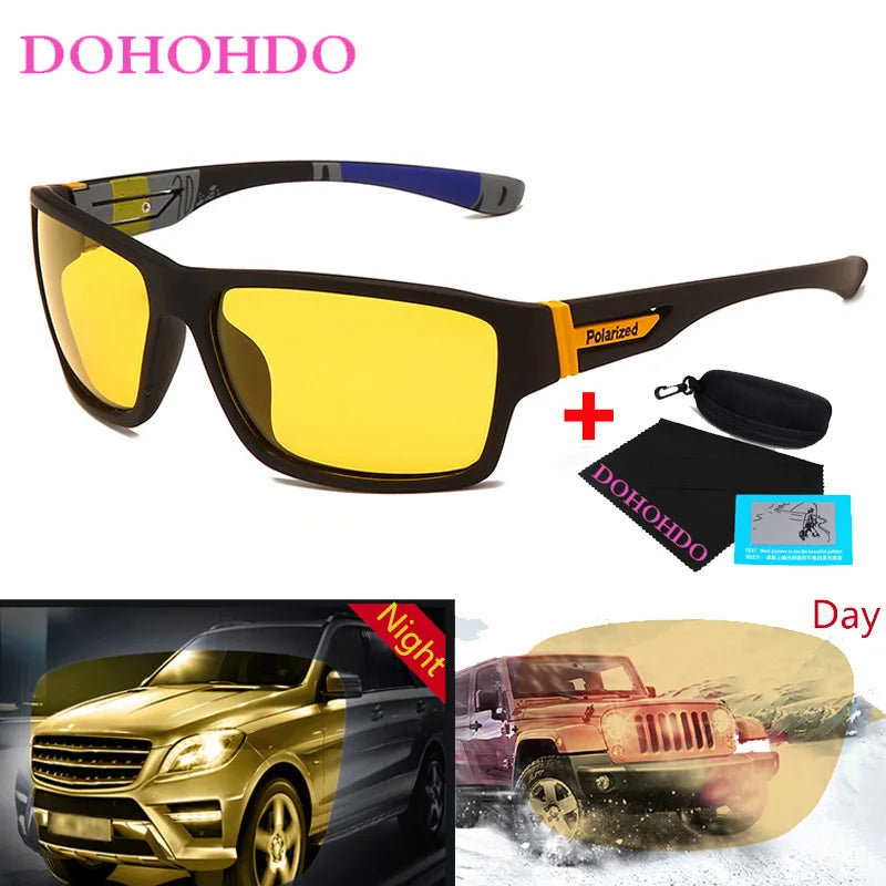 Night Vision Sunglasses Polarized Lenses For Night Driving UV400 Anti Glare Unisex Fall 2025