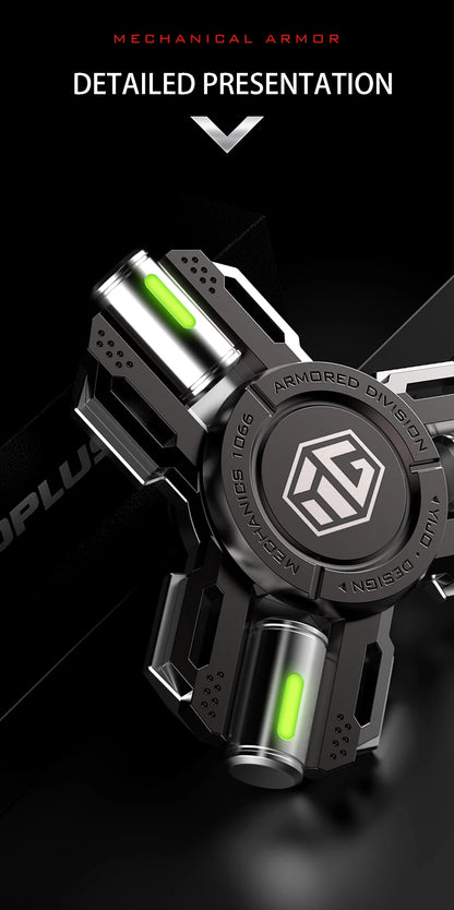 Glow Fidget Spinner Alloy EDC Long Spin Stress Relief