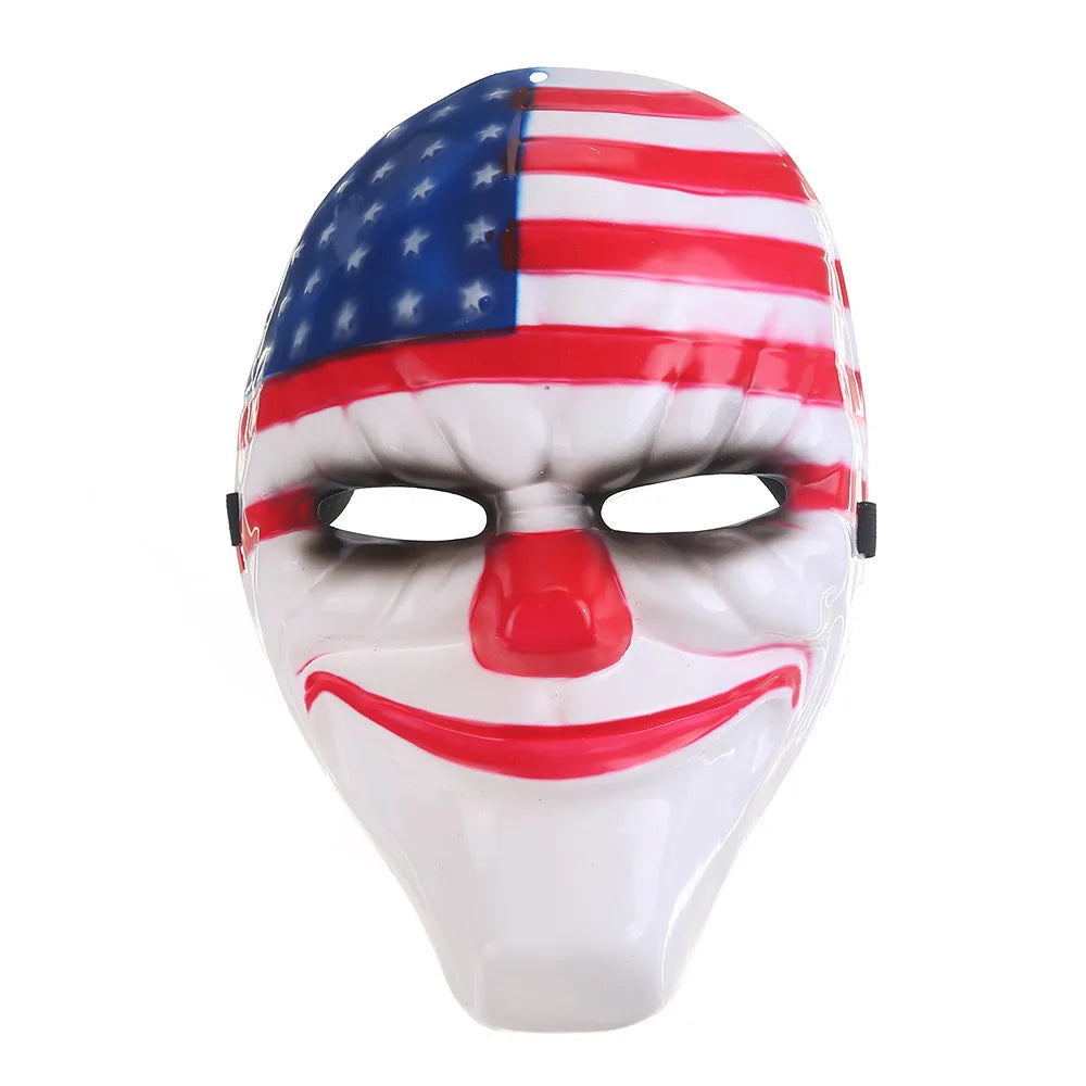 Halloween Maske Payday 2 Klovn Fullt Ansikt PVC Cosplay