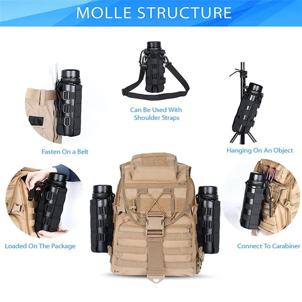 Molle Water Bottle Bag Multitool Pouch Carrier For Hiking And Camping Fall 2025 Outdoor Gear Gift
