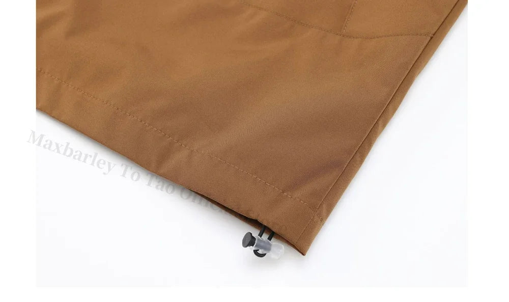 Chaqueta impermeable para hombre para senderismo - Poliéster con capucha extragrande