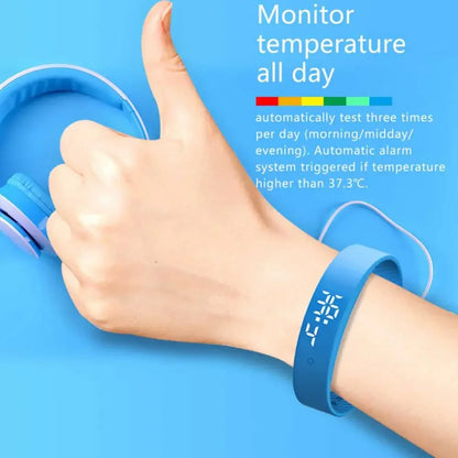 Intelligentes Armband Silikonband Fitnessmesser Wasserdicht Körpertemperaturmesser Vibrationsalarm Frühling 2026 Trend