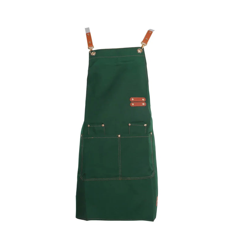 Canvas Apron Waterproof Bib Professional Cafe Catering Apron Fall 2025 Water Resistant Durable