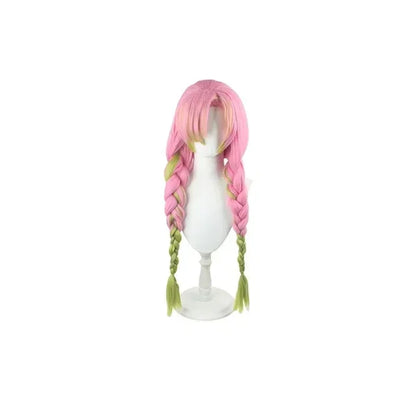 Demon Slayer Kanroji Mitsuri Kimono Haori Cosplay Costume Set with Wig for Adults Kids Halloween 2026