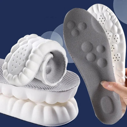 4D Massage Insoles Shock Absorbent Breathable Comfort Plantar Fascia Insole