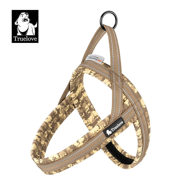 Arnés para perro floral de malla con chaleco acolchado arnés de ajuste rápido ajustable para todas las razas otoño 2025 cómodo para paseos