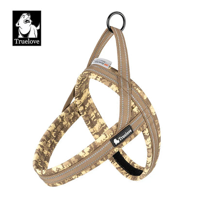 Arnés para perro floral de malla con chaleco acolchado arnés de ajuste rápido ajustable para todas las razas otoño 2025 cómodo para paseos