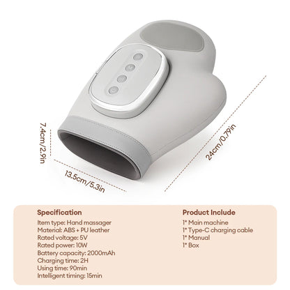 Electric Air Pressure Hand Massager – Finger Airbag Compress Thumb Acupoint Palm Kneading Glove 2026