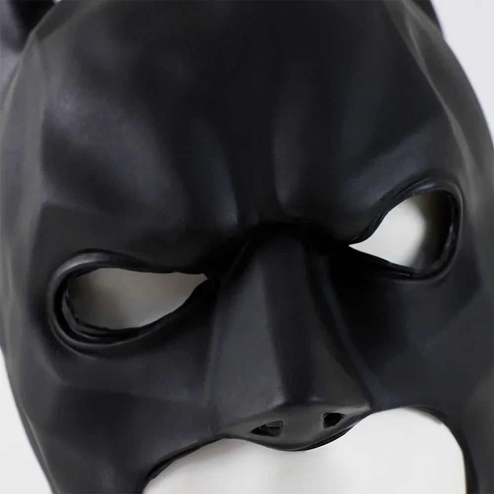 Batman Bat cosplayhoofdbedekking en -masker van rubberlatex voor heren en volwassenen, Halloweenavond-dansfeest 2026