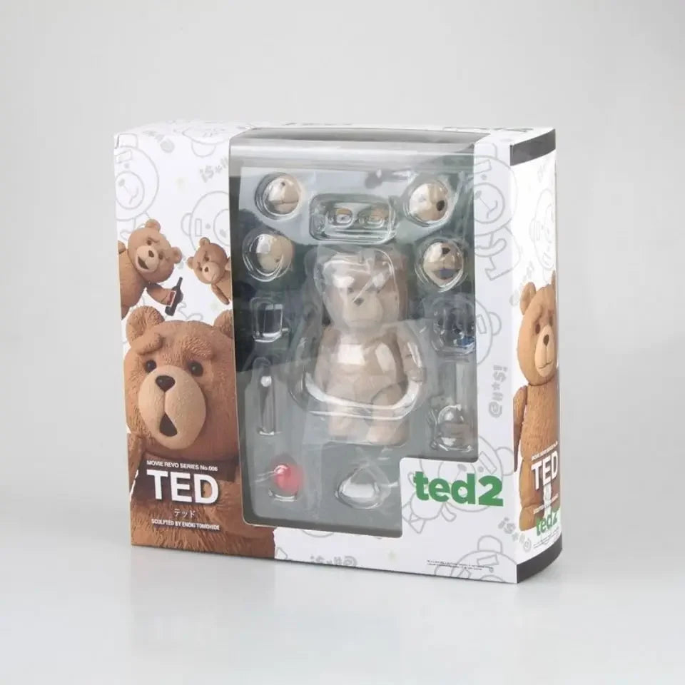 Limited Edition Ted 2 Teddy Bear Bjd Action Figur - Amazing Yamaguchi Revoltech No.006 Collectible Movie Model Toy for Fans